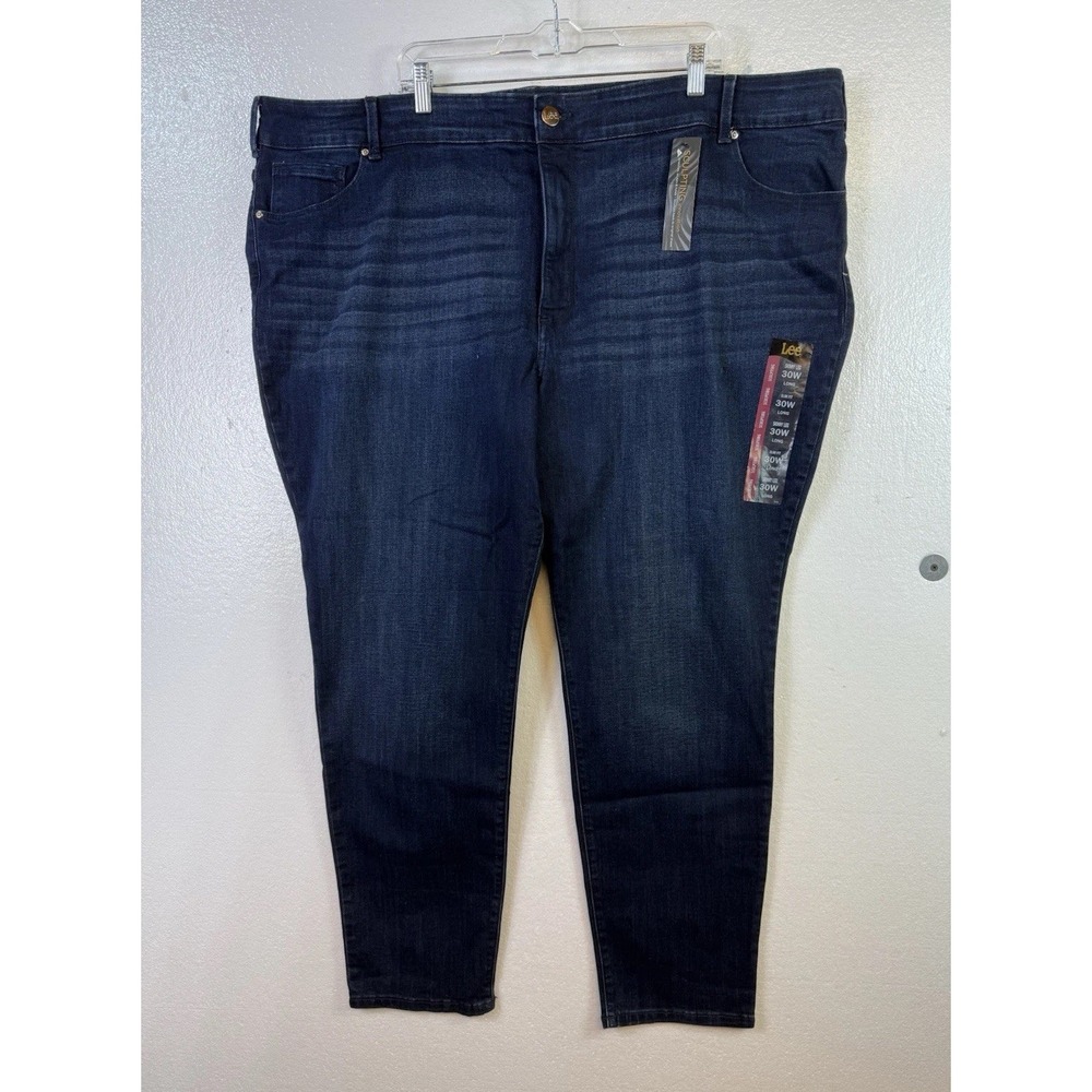 NWT Lee Jeans Plus‎ Womens Sz 30W Slim Fit Skinny Leg Stretchy Mid Rise 50/30